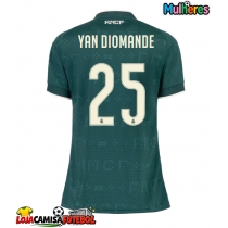 Camisa de Futebol Real Madrid Yan Diomande #25 Equipamento Secundário Mulheres 2026-27 Manga Curta